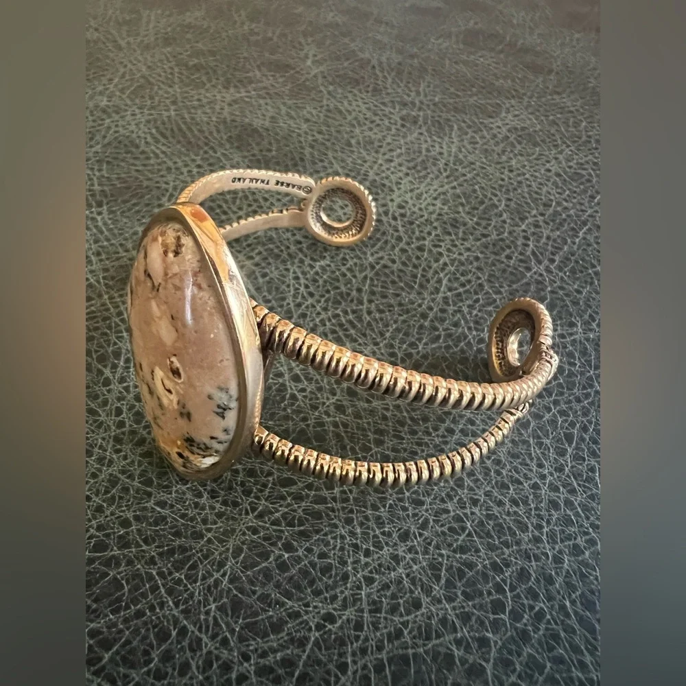 Studio Barse Bracelet Cuff Golden Bronze and African Opal - Picture 2 of 8
